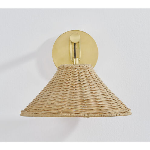 Dalia 1 Light 10.5 inch Aged Brass Wall Sconce Wall Light